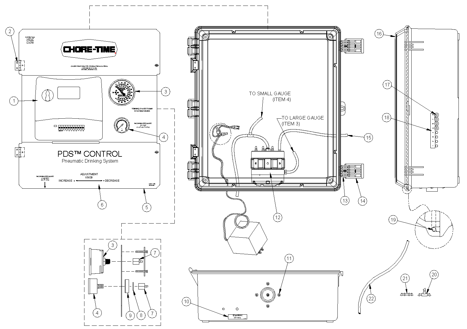 PDS CONTROL 4 ESTACIONES MAX 8 LINEAS S/COMPRESOR