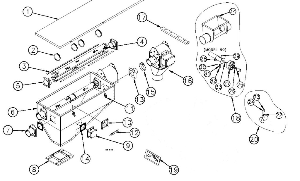 SCREENER, DUAL MDL 90 INLINE COMPLETE