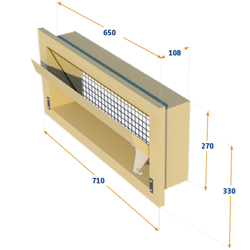 KIT COMPLETO, VENTANA 135-VFR + TPI-204 + TPI-307 + TPI-408