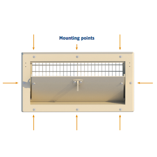 VENTANA 2000-PBR-C (NC), BRIDA DELANTERA, ALETA INTERNA RECTA (AISLADO).