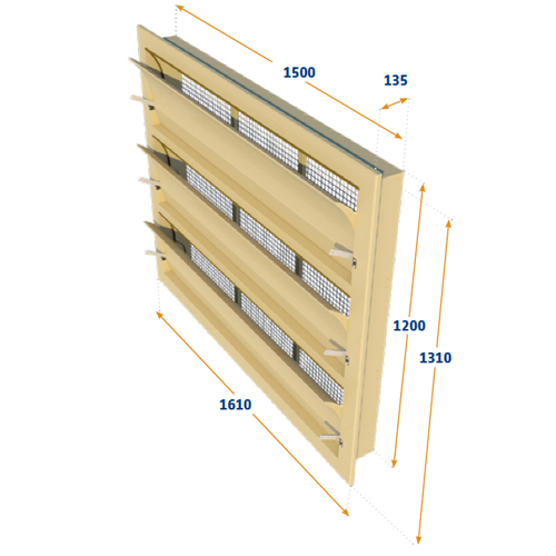 VENTANA TUNEL 1 X 6000-VFG-T + 1 X 6000-VFG-M + 1 X 6000-VFG-B.