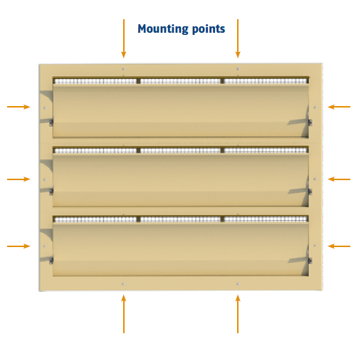 VENTANA TUNEL 1 X 6000-VFG-T + 1 X 6000-VFG-M + 1 X 6000-VFG-B.