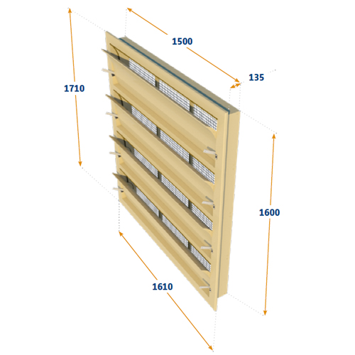 VENTANA TUNEL 1 X 6000-VFG-T + 2 X 6000-VFG-M + 1 X 6000-VFG-B.