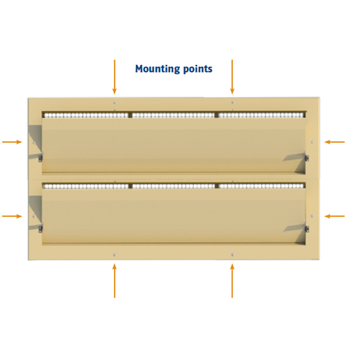 VENTANA TUNEL 1 X 6000-VFR-T + 1 X 6000-VFR-B.