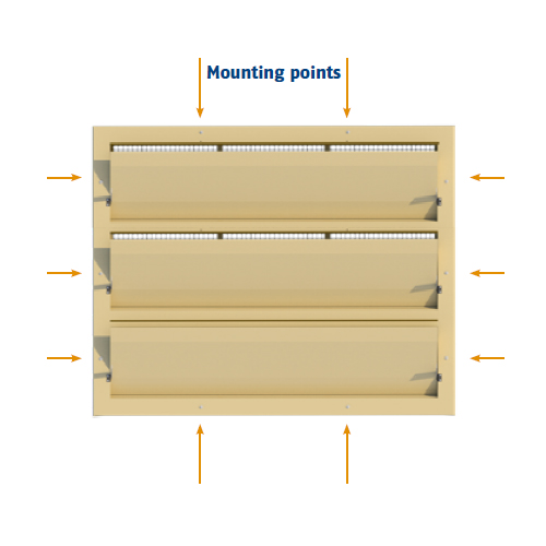 VENTANA TUNEL 1 X 6000-VFR-T + 1 X 6000-VFR-M + 1 X 6000-VFR-B.