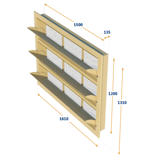 VENTANA TUNEL 1 X 6000-VFR-C-C + 1 X 6000-VFR-M-C + 1 X 6000-VFR-B-C.