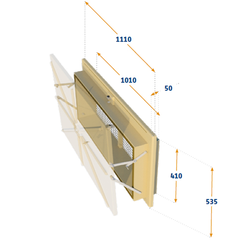 VENTANA OMNISTEP 4000, GUÍA INDIRECTA DEL AIRE HACIA ARRIBA Y/O HACIA ABAJO.