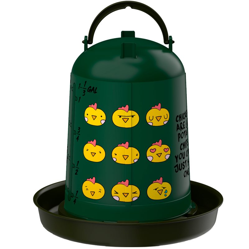 BEBEDERO ECO AVES 5L CHIPS RECICLADO