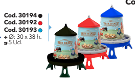 TOLVA PLAST AVES 4KG FREE RANGE C/PATAS ROJO