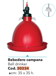 BEBEDERO COLGANTE CAMPANA AUTOMAT AVES