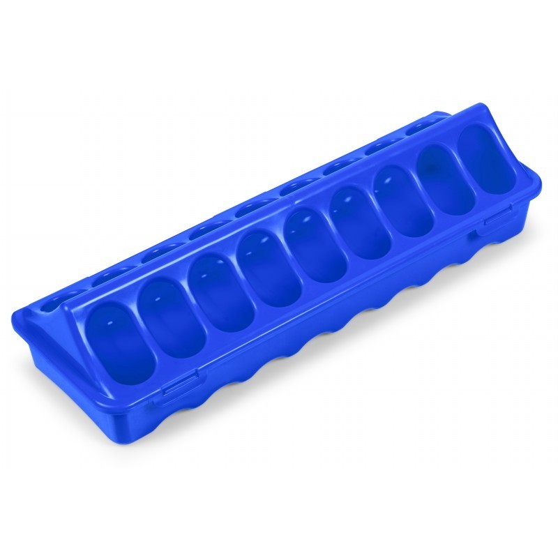 COMEDERO C/HUECOS 30 CM PLASTICO AZUL