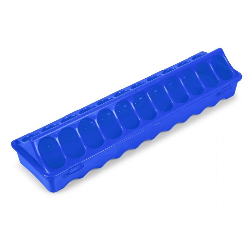 COMEDERO C/HUECOS 40 CM PLASTICO AZUL