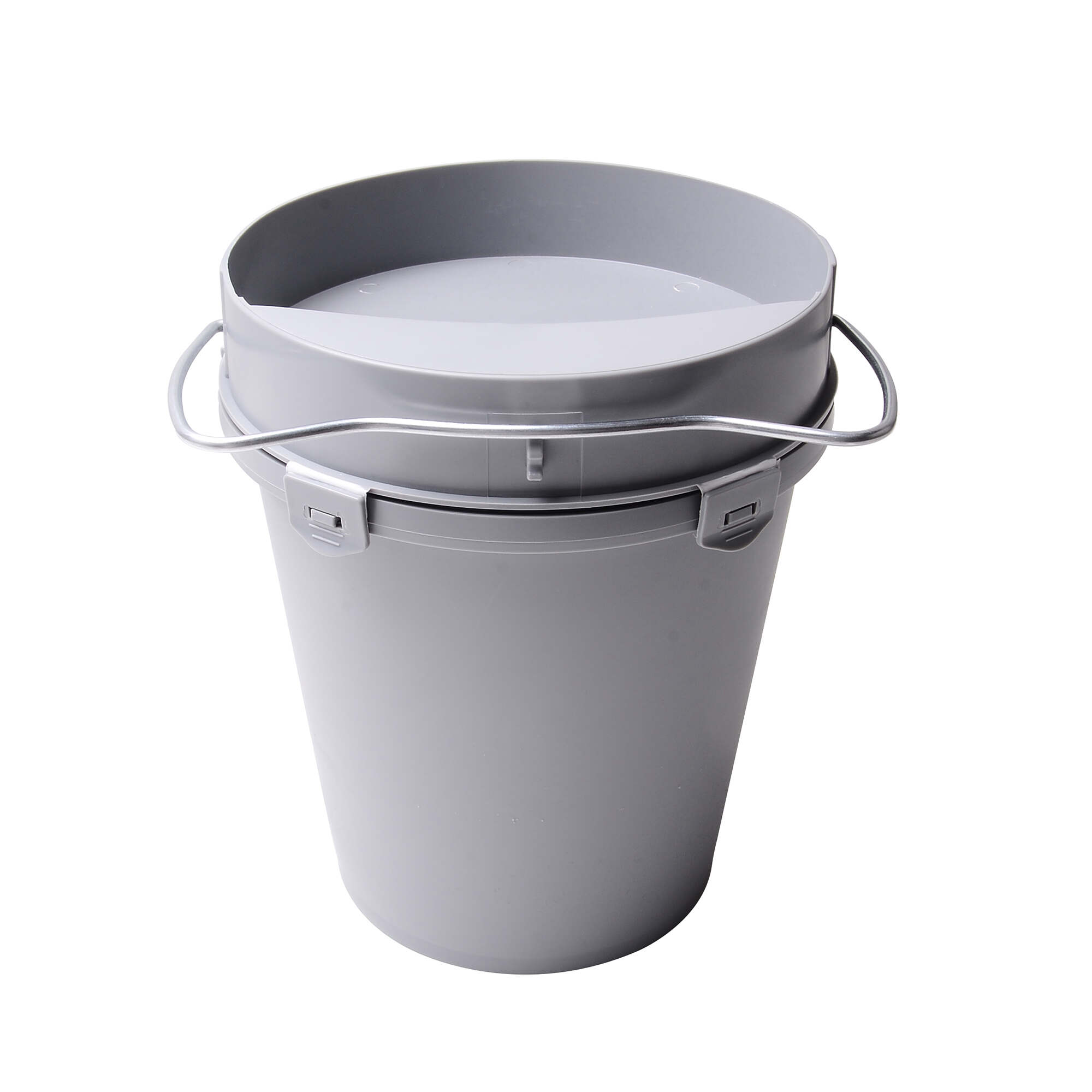 BEBEDERO CUBO PLASTICO 5.5LT GRIS