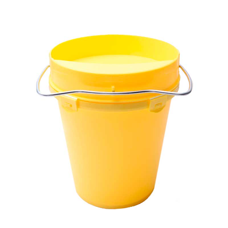 BEBEDERO CUBO PLASTICO 5.5LT AMARILLO