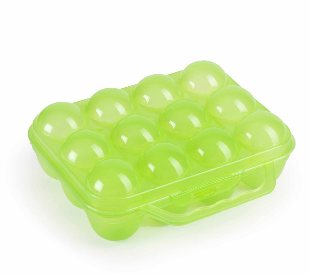 HUEVERA PLAST C/ASA 12UD LIMA TRANSLUCID