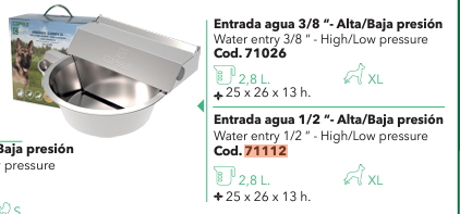 BEBEDERO PERROS CLEANSY XL ALTA PRES 1/2