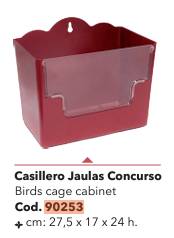 CASILLERO JAULA PAJAROS MARRON