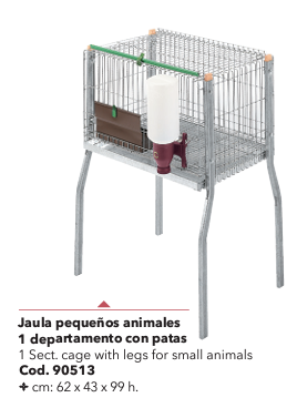 JAULA 1DPTO PEQ ANIMALES C/PATAS