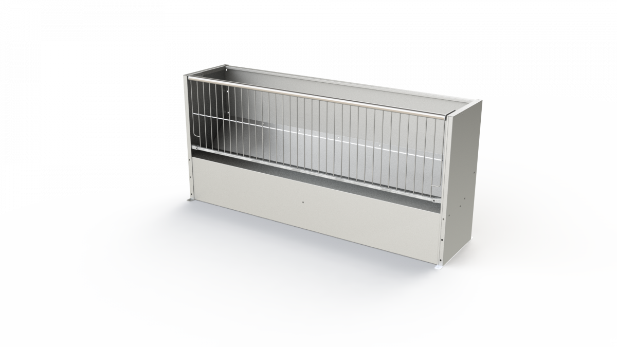 Comedero corderos 1 cara. Rejilla variable. Fabricado mediante el sistema