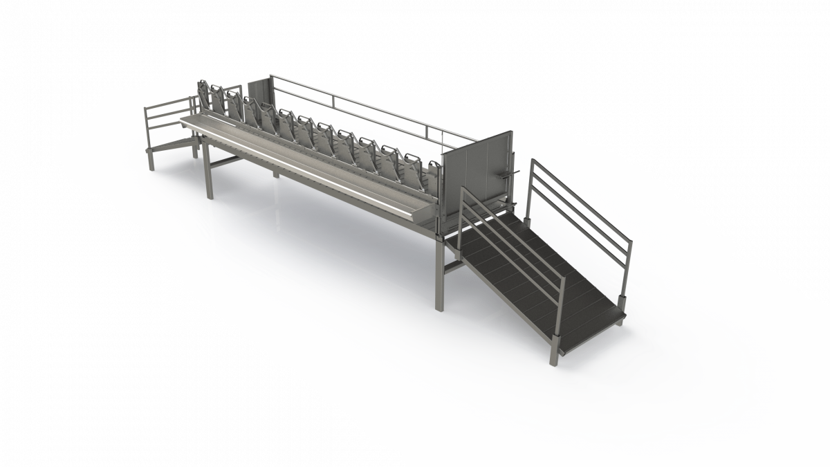 MESA DE AMARRE DE 24 PLAZAS. GEF. L=10,489M H=1,543M A=1,340M