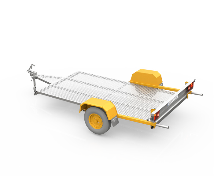 REMOLQUE PARA RESTRAINER. GEC. L=4,391M H=0,717M A=2,413M.