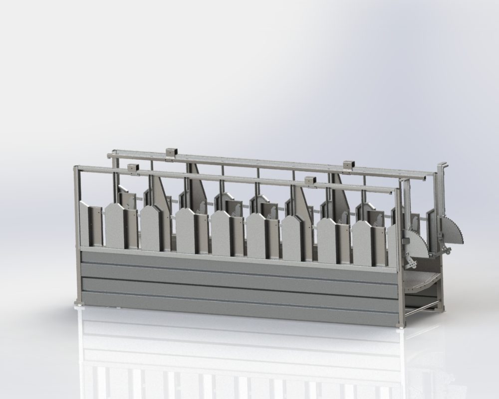 CINTA ALIMENTACIÓN CON SISTEMA AMARRE B032. BANDEJA Y PATAS ACE. RESTO CINTA GEF. L=3054 mm H=1239 mm AI=700 mm AE=850 mm. PRECIO METRO LINEAL