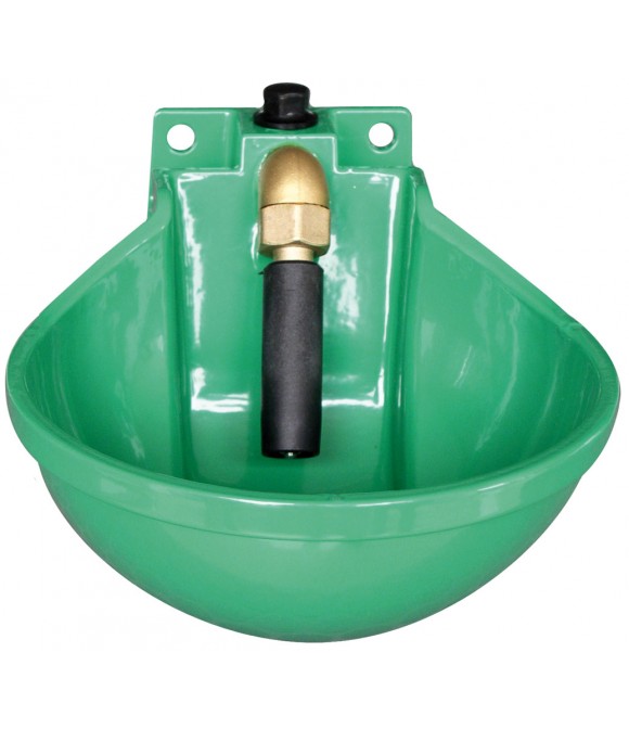 Bebedero vacuno verde de pitorro 270x220x100mm