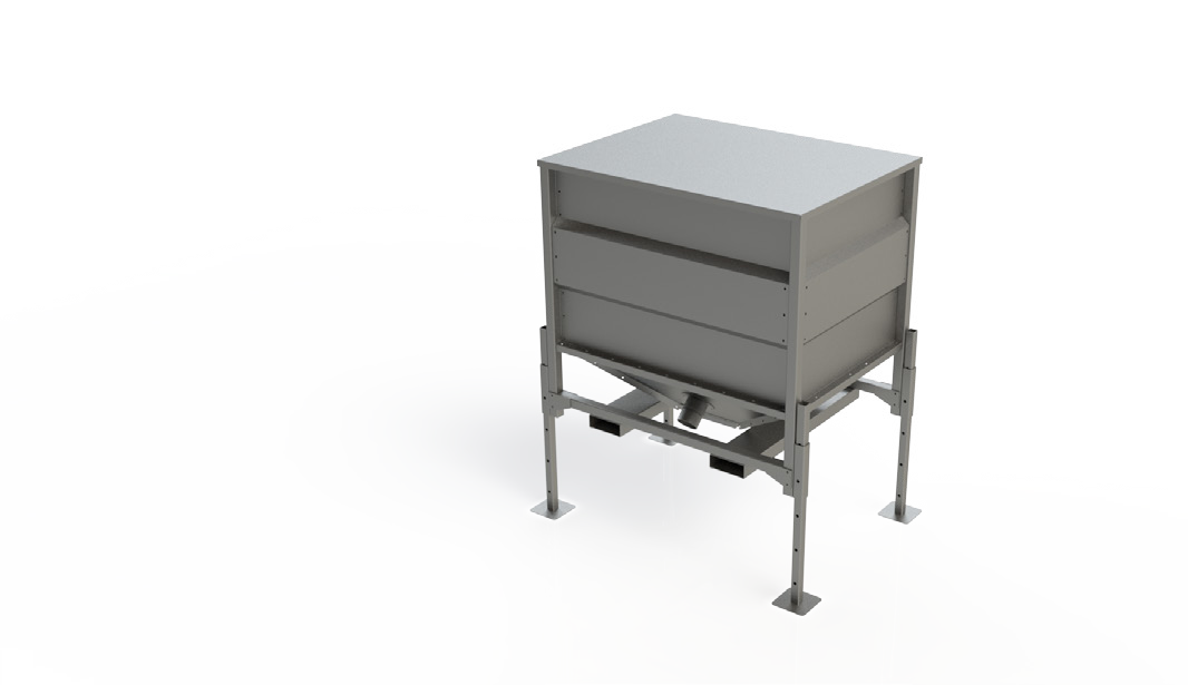 TOLVA-SILO CON TAPA PATAS