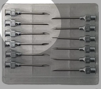 AGUJAS CABEZA CUADRADA L.L.  25 X 20 12 UNIDADES