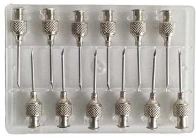 AGUJAS CABEZA REDONDA  L.L.  15 X 18  12 UNIDADES