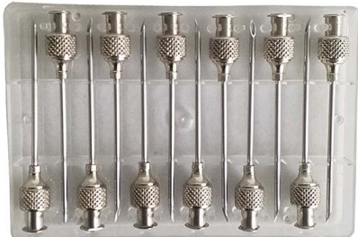 AGUJAS CABEZA REDONDA  L.L.  40 X 18  12 UNIDADES