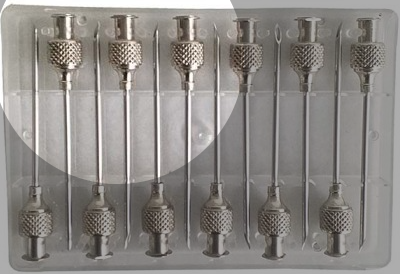 AGUJAS CABEZA REDONDA  L.L.  45 X 18  12 UNIDADES