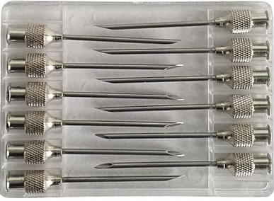 AGUJAS CABEZA REDONDA  L.L.  40 X 20  12 UNIDADES