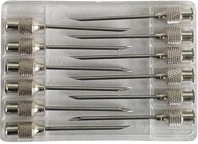 AGUJAS CABEZA REDONDA  L.L.  50 X 20  12 UNIDADES