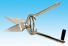 TIJERA CASCOS OVINO METALICA LISA