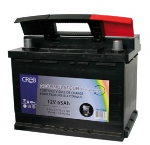 BATERIA 12 V /  65 AMPERIOS ( CON INDICADOR DE CARGA )