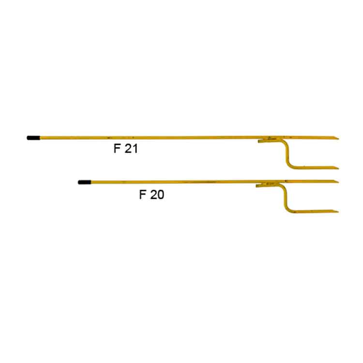 FERRUM 20 PIQUETA  HIERRO PINT. C/SOPORTE - Ø 12 REDON.- 100 CM.