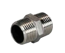 CONECTOR DOBLE “INOXIDABLE” ROSCA EXTERIOR 3/4”