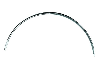 AGUJA SUTURA TRIANGULAR CURVA 12 UNID. Nº 4