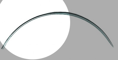 AGUJA SUTURA TRIANGULAR SEMICURVA 12 UN. Nº 000