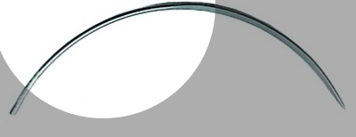 AGUJA SUTURA TRIANGULAR SEMICURVA 12 UN. Nº 9